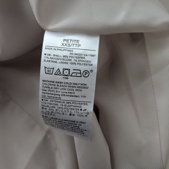 Banana Republic Classic Coat - Cream - NWT - Picture 7 of 8